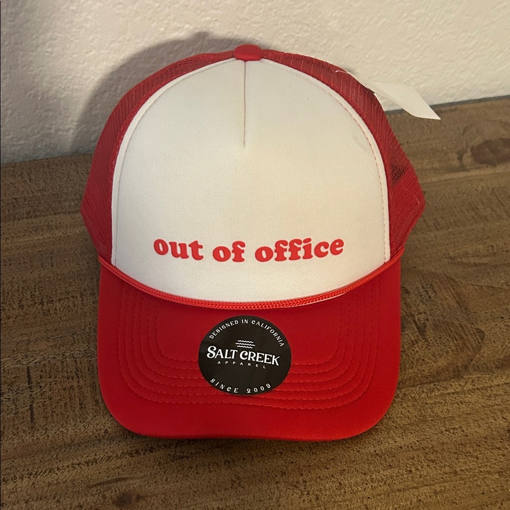Salt Creek Red and White Trucker Hat